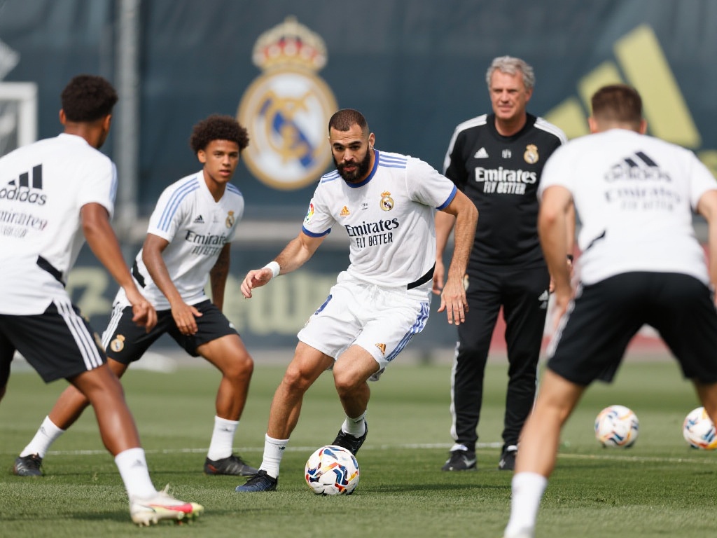 为了迎接新赛季的激烈赛程，皇家马德里球员